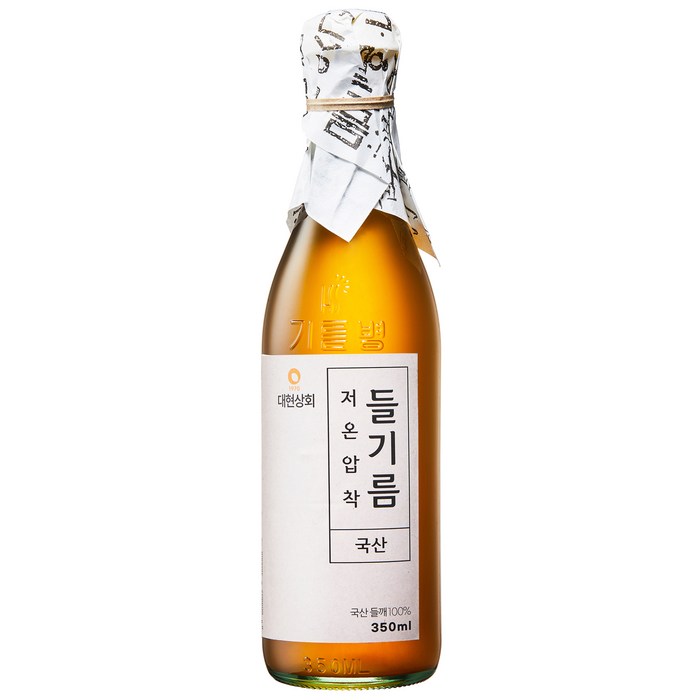 대현상회 저온압착 국산 들기름, 350ml, 1개 대표 이미지 - 들기름 추천