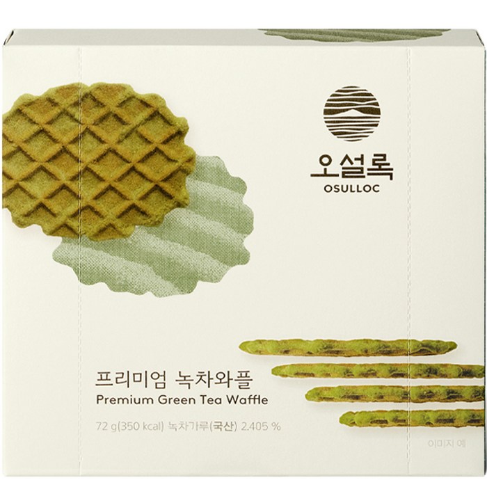 오설록 프리미엄 녹차와플, 72g, 1개 대표 이미지 - 말차 케이크 추천