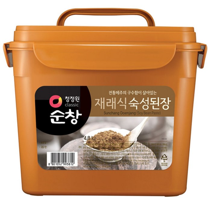 청정원순창 재래식 숙성된장, 4.8kg, 1개 대표 이미지 - 된장찌개 된장 추천