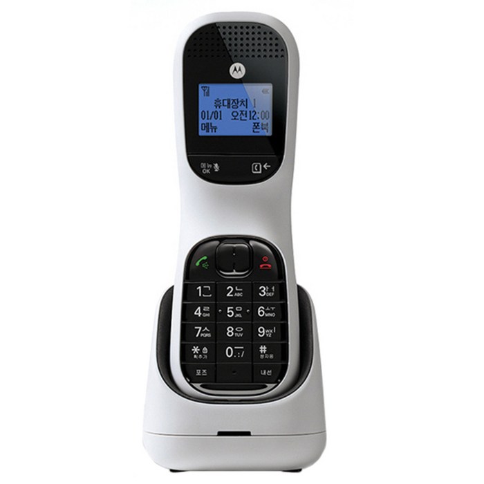 모토로라 2.4GHz 디지털 무선 전화기 화이트 TD1001A 대표 이미지 - 무선전화기 추천