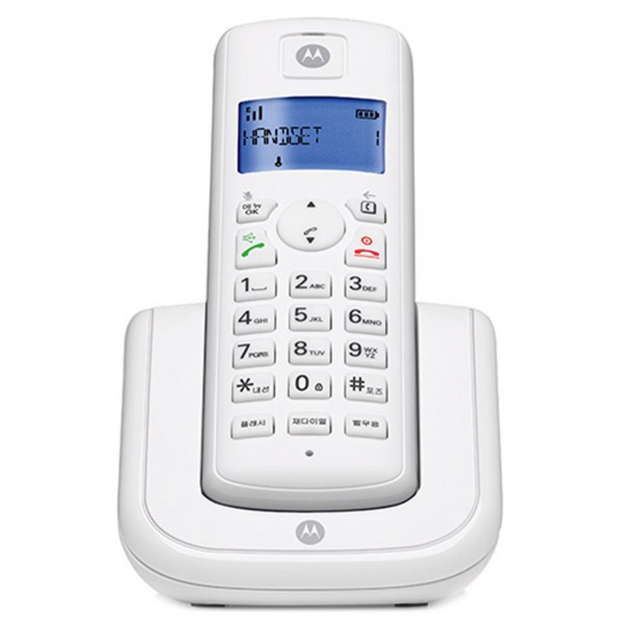 모토로라 1.7 GHz 디지털 무선 전화기 T201A, T201A (화이트) 대표 이미지 - 무선전화기 추천