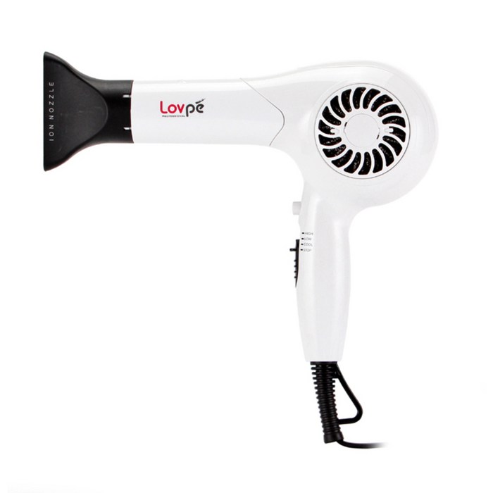 로페 프로페셔널 헤어 드라이어 LP-2912 1300W, 화이트 대표 이미지 - 미용실 헤어드라이어 추천