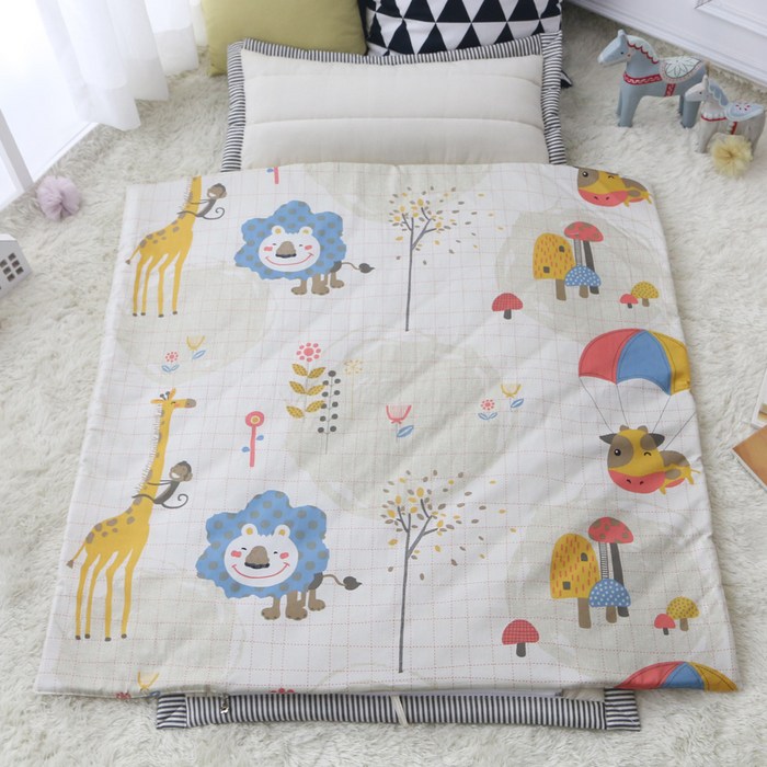 보떼하우스 프리미엄 사계절 일체형 낮잠이불 사계절베갯솜 포함, 가을동화