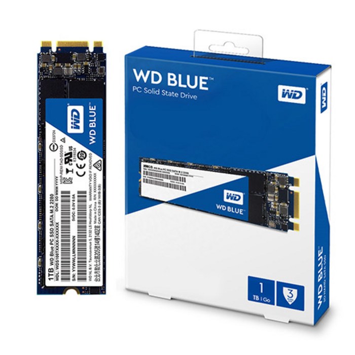 WD Blue M.2 SSD, WDS100T1B0B, 1TB