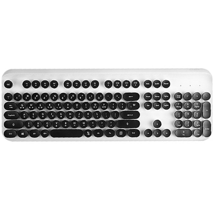 코시 코코 레트로 무선 키보드, 일반형, KB3295WL, 화이트 대표 이미지 - 코시 키보드 추천
