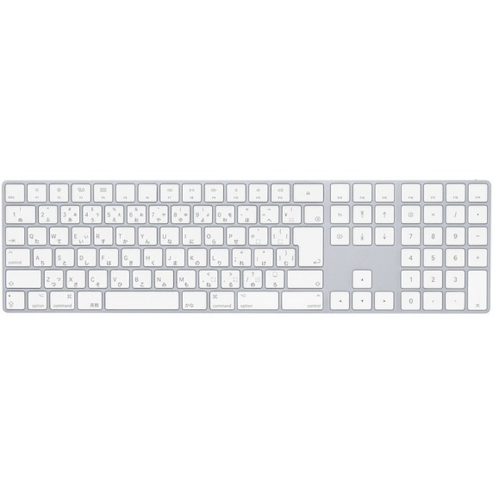 Apple 정품 매직 키보드 WITH NUMERIC KEYPAD 일본어, 일반형, MQ052KJ/A, 실버 대표 이미지 - 애플 정품 매직 키보드 추천