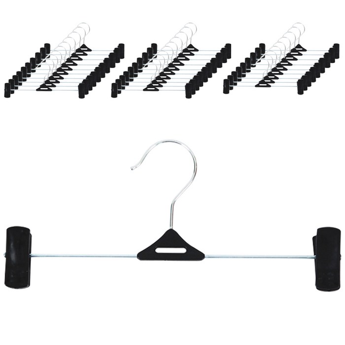 가쯔 검정집게 바지걸이, 블랙, 40개 대표 이미지 - 바지걸이 추천
