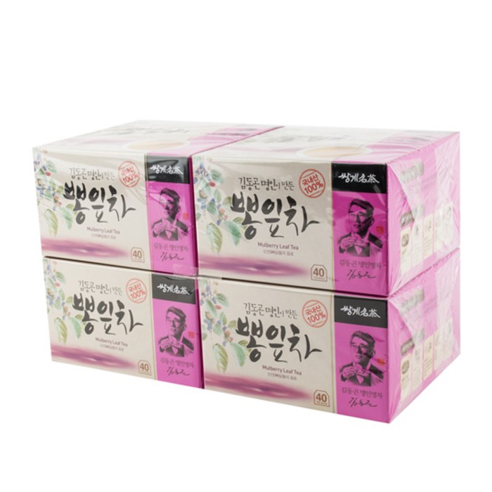쌍계명차 김동곤 명인이 만든 뽕잎차 40p, 40g, 4개입 대표 이미지 - 쌍계명차 추천