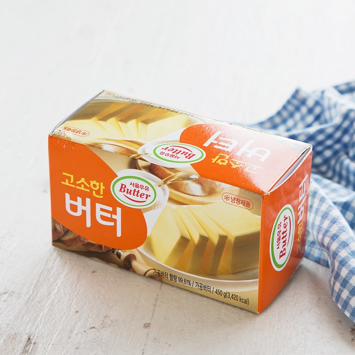 서울우유 고소한 버터, 450g, 1개 대표 이미지 - 무염 버터 추천