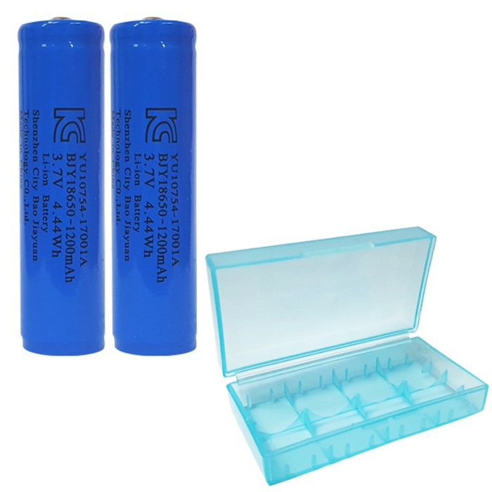 SNCELL 18650 볼록형 보호배터리 2p + 배터리 케이스 랜덤 발송, 1세트 대표 이미지 - 전자담배 건전지 추천