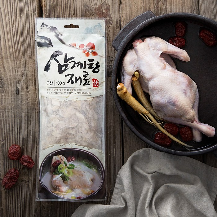 몸에조화 삼계탕재료, 100g, 1개 대표 이미지 - 삼계탕 추천