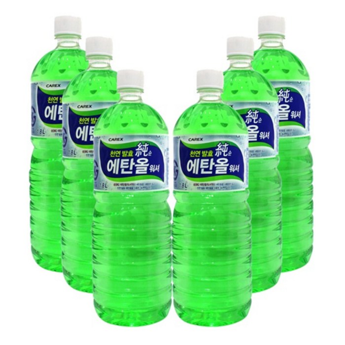 카렉스 천연 발효 순 에탄올 워셔액, 1.8L, 6개 대표 이미지 - 에탄올 워셔액 추천