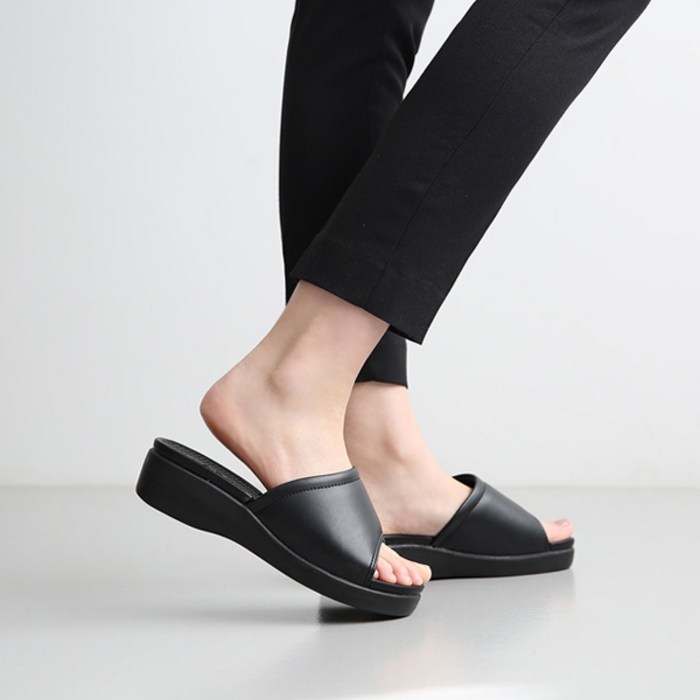 단골언니 여성용 리세트 통굽 사무실 슬리퍼 대표 이미지 - 회사 신발 추천