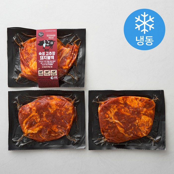 올반 숙성 고추장 돼지불백 (냉동), 180g, 3개 대표 이미지 - 신세계푸드 추천