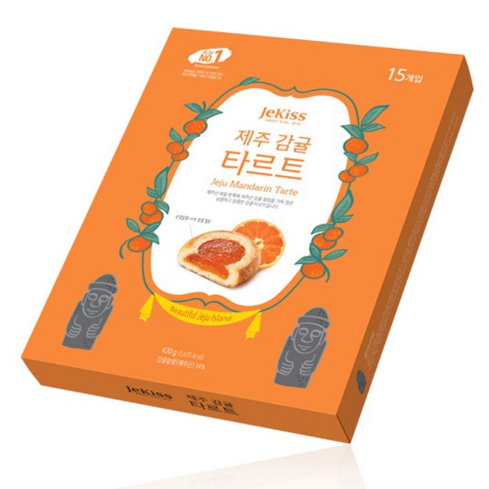 제키스 감귤 타르트 특대, 28g, 15개 대표 이미지 - 마들렌 추천