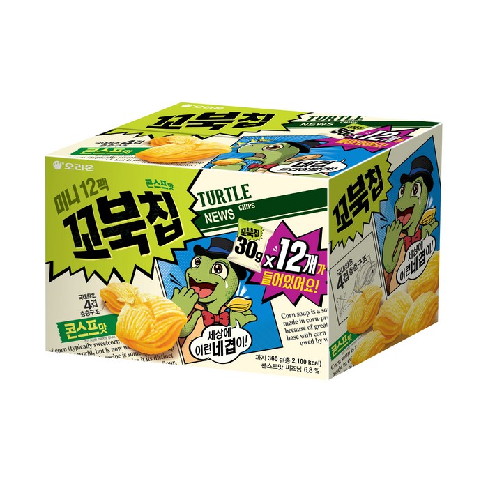 꼬북칩 미니, 30g, 12개 대표 이미지 - 꼬북칩 맛 비교 추천