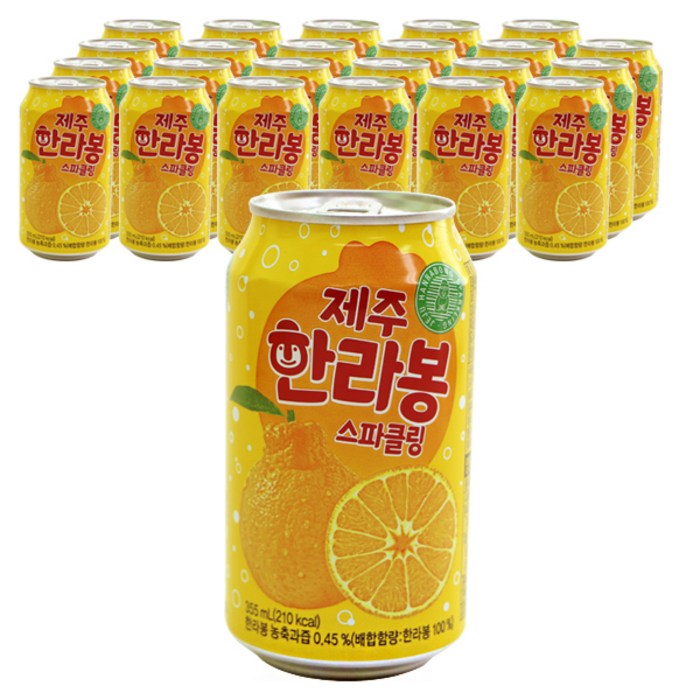 제주 한라봉 스파클링, 355ml, 24개 대표 이미지 - 뚱캔 음료수 추천