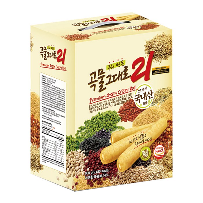 곡물그대로21 크리스피롤, 900g, 1개 대표 이미지 - 코스트코 과자 추천