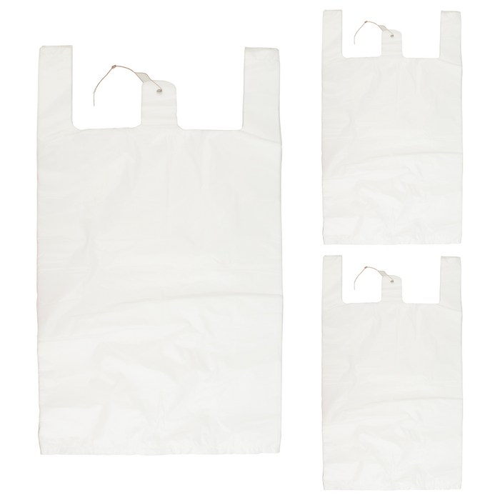 베로나 손잡이 마트봉투 유백 100p, 20L, 3개 대표 이미지 - 종이가방 추천