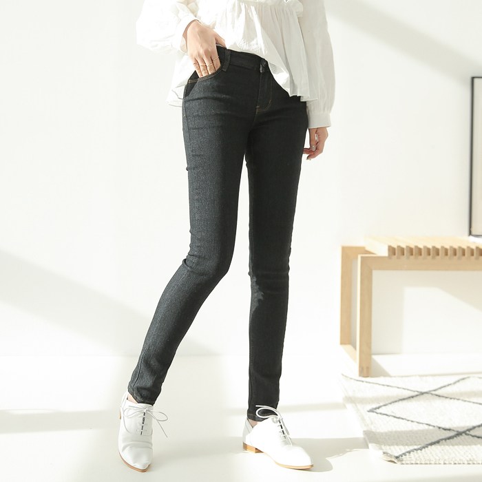 빼빼 여성용 슬림 스키니 데님팬츠 대표 이미지 - 빼빼 청바지 추천