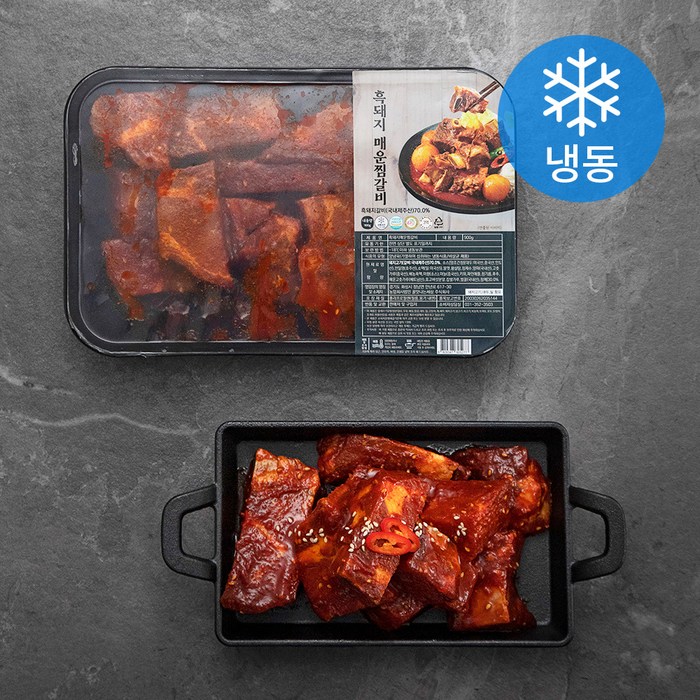 흑돼지 매운찜갈비 (냉동), 900g, 1개 대표 이미지 - 갈비찜 추천