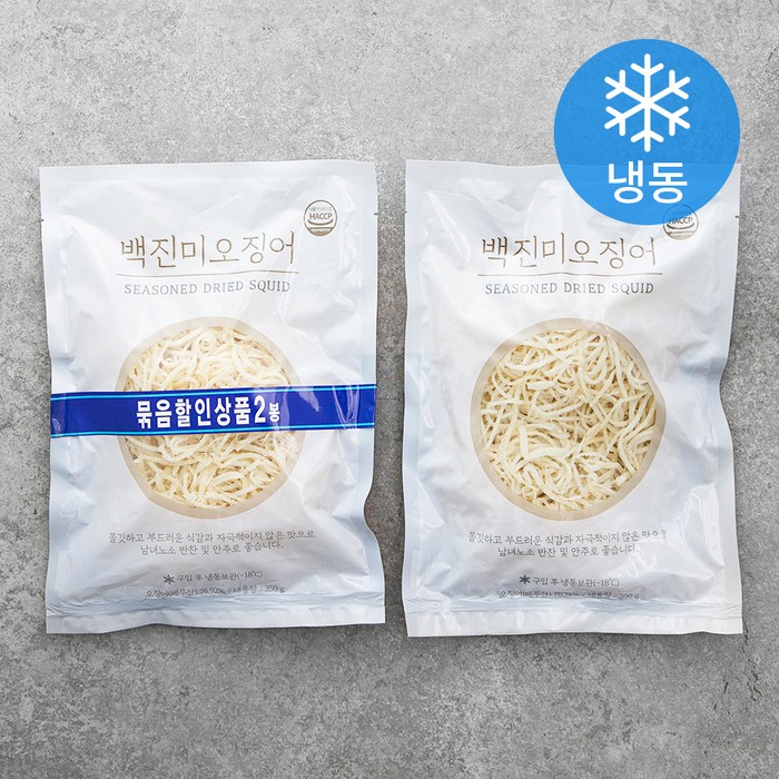 백진미 오징어 (냉동), 350g, 2봉 대표 이미지 - 진미채 추천