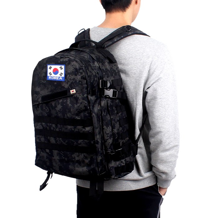 데일리 보급형 군인가방 40L + 태극기 약장 + 태극기 뱃지 소 대표 이미지 - 남자 백팩 추천