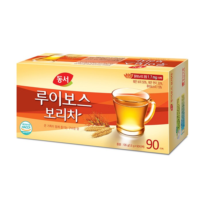 동서 루이보스 보리차 티백, 135g, 1개 대표 이미지 - 루이보스차 추천