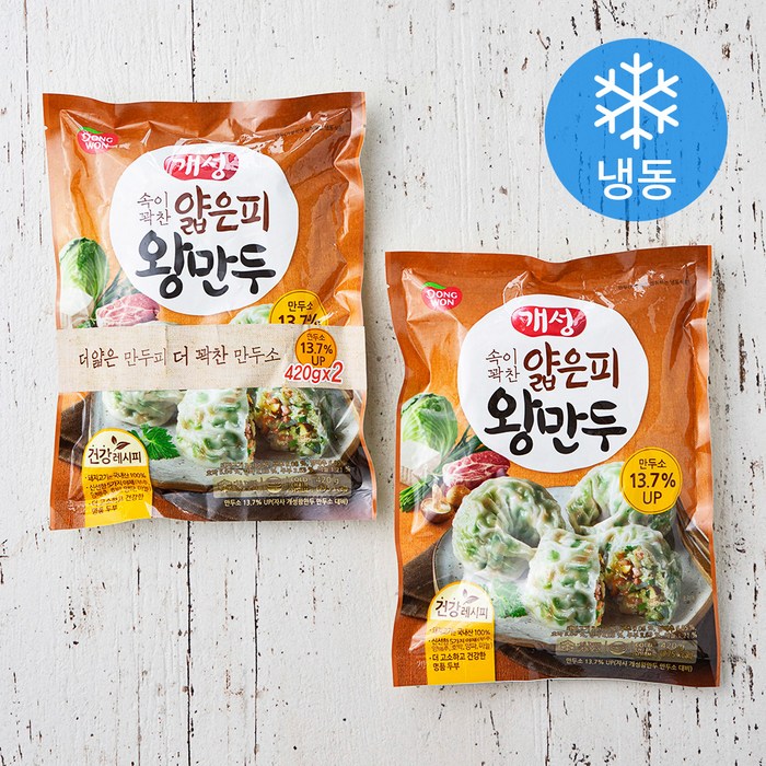 동원 개성 얇은피 왕만두 (냉동), 420g, 2개 대표 이미지 - 왕만두 추천