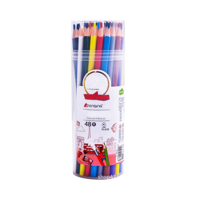 PENSING 원통형 지워지는 색연필, 48색, 1개 대표 이미지 - 고급 색연필 추천