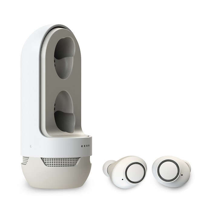 앱코 BEATONIC 2in1 블루투스 이어폰 스피커, ES01, 화이트 대표 이미지 - 앱코 이어폰 추천