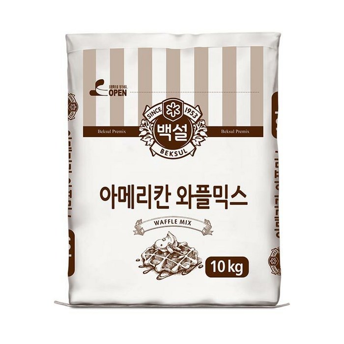 백설 아메리칸 와플믹스, 10kg, 1개 대표 이미지 - 벨기에 와플 추천