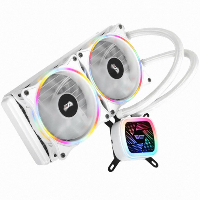 다크프래쉬 AZ 저소음 고성능 일체형 수랭 CPU 쿨러 TRACER DT240 RGB 화이트 대표 이미지 - 수랭 쿨러 추천