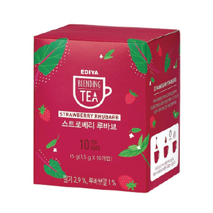 이디야 스트로베리 루비브 티, 1.5g, 10개 대표 이미지 - 피나콜라다 추천