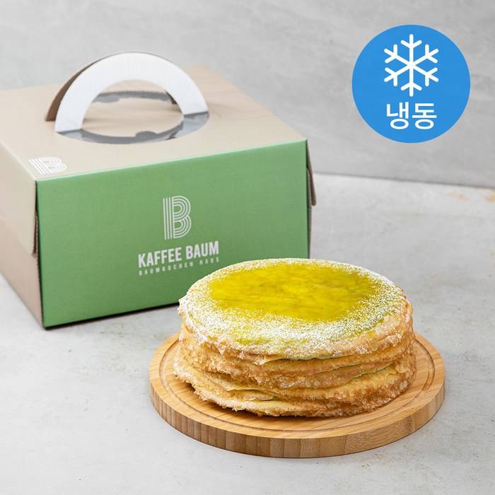 더바움 녹차 크레이프 (냉동), 800g, 1개 대표 이미지 - 말차 케이크 추천