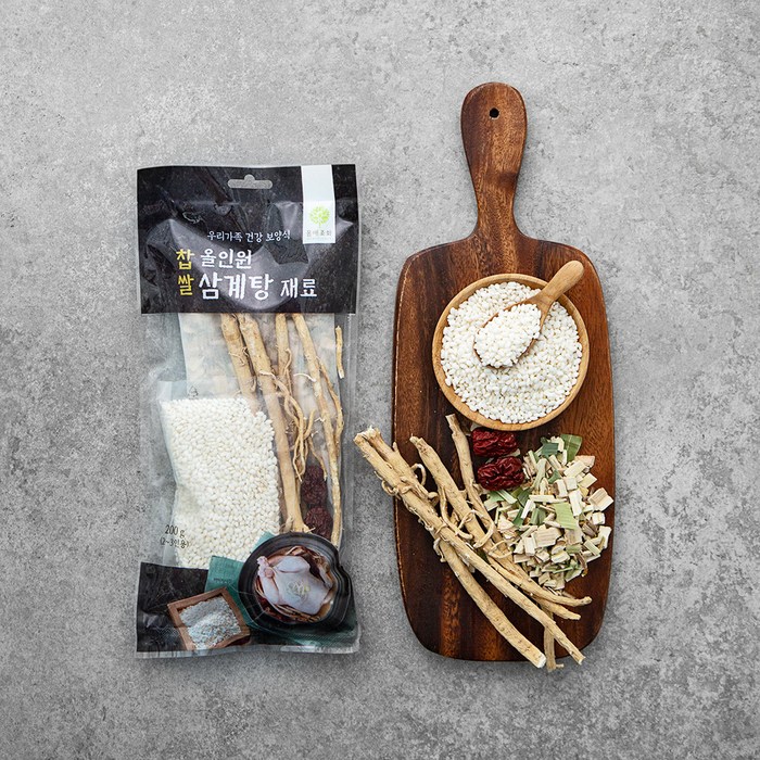 몸애조화 올인원 찹쌀삼계탕재료, 200g, 1개 대표 이미지 - 황기 추천