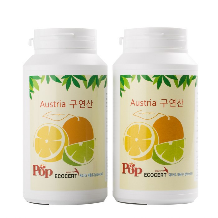 팝플러스 식용 무수 구연산 100퍼센트, 550g, 2개 대표 이미지 - 식초 추천