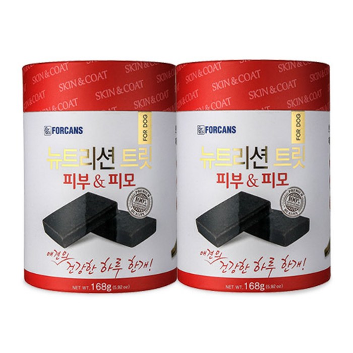포켄스 강아지 영양제 뉴트리션 트릿 피부&피모, 오메가 + 아마씨, 2개 대표 이미지 - 강아지 관절 영양제 추천