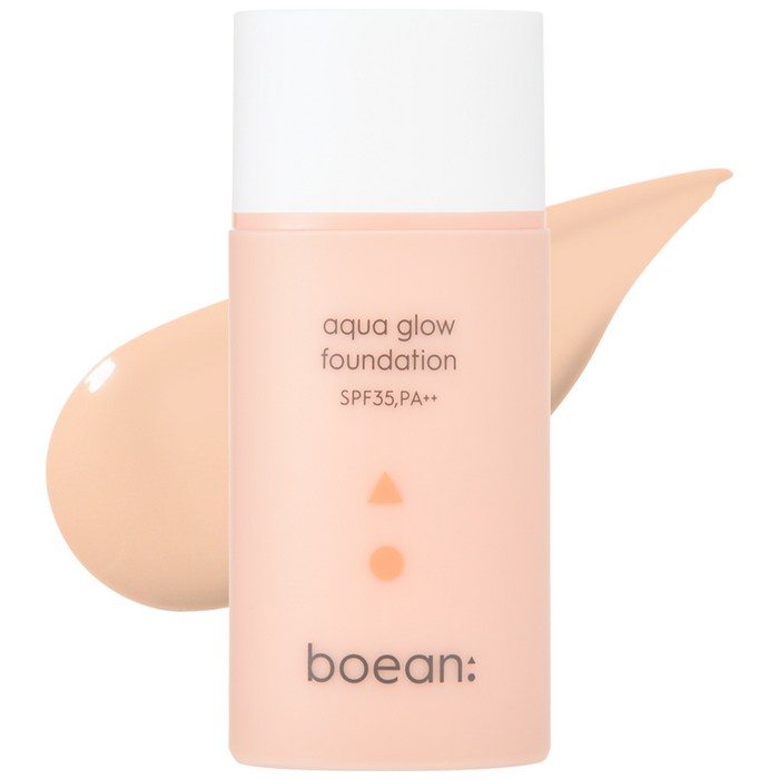 보얀 아쿠아 글로우 파운데이션 35ml SPF35 PA++, 1개, N02 포슬린 대표 이미지 - 물놀이 메이크업 추천