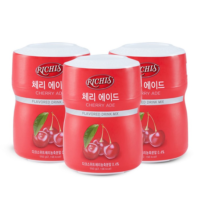 (주)동서 리치스 체리 에이드, 550g, 3개 대표 이미지 - 동서 리치스 추천