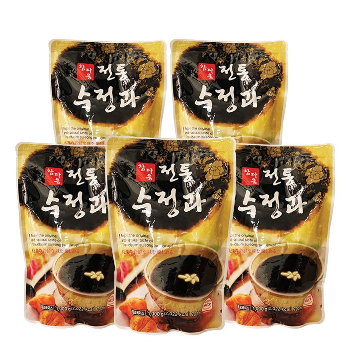 참다음 전통수정과, 790ml, 5개 대표 이미지 - 수정과 추천
