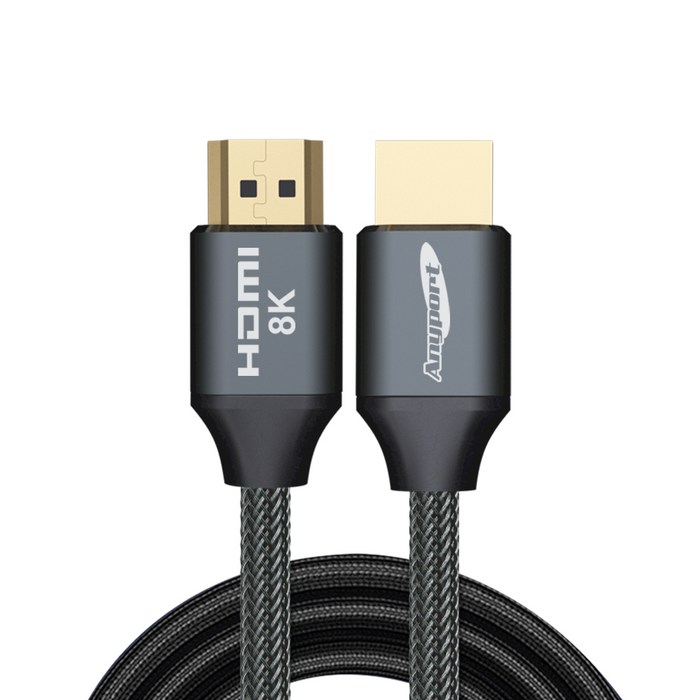 애니포트 Ultra HDMI 2.1Ver 8K 고급형 모니터케이블 AP-H8K020B, 1개, 2m 대표 이미지 - HDMI 케이블 추천