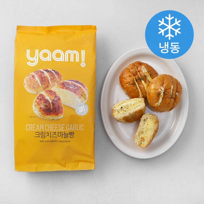 얌 크림치즈 마늘빵 (냉동), 116g, 6개 대표 이미지 - 마늘빵 추천