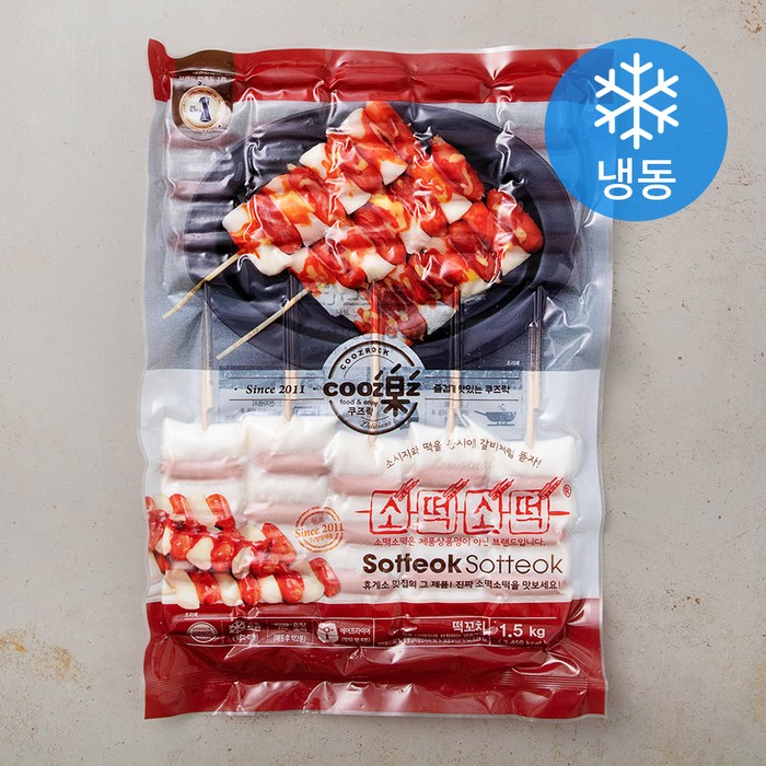 쿠즈락앳홈 소떡소떡 (냉동), 1.5kg, 1팩 대표 이미지 - 크림새우 추천