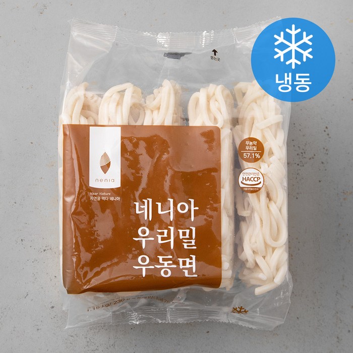 네니아 우리밀 우동면 (냉동), 1.15kg, 1개 대표 이미지 - 우동 추천