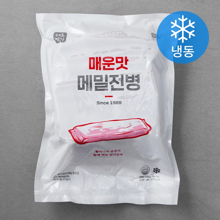 엄지식품 매운맛 메밀 전병 (냉동), 1.2kg, 1개 대표 이미지 - 메밀전병 추천