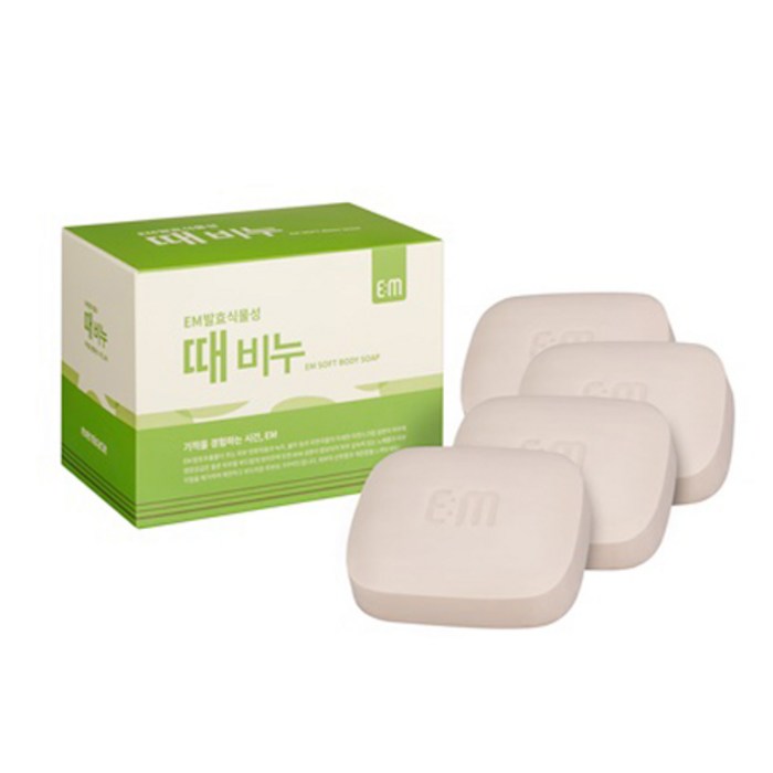 에버미라클 EM 발효 식물성 때비누, 100g, 4개 대표 이미지 - 때비누 추천