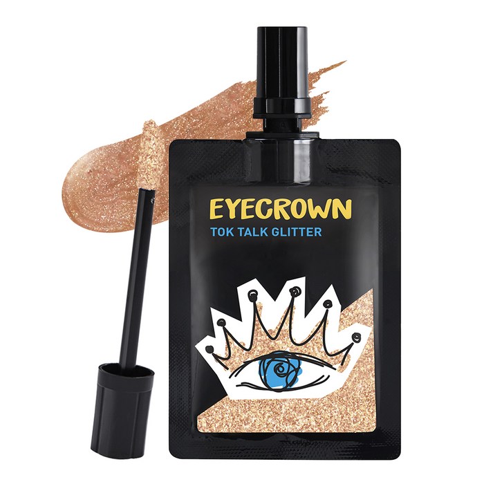 EYECROWN 톡톡 글리터 아이섀도, 01 키튼테일, 1개 대표 이미지 - 아이 글리터 추천