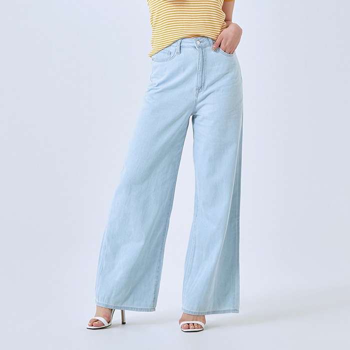 스파오 여성용 데일리지 쿨 와이드진 대표 이미지 - 스파오 청바지 추천