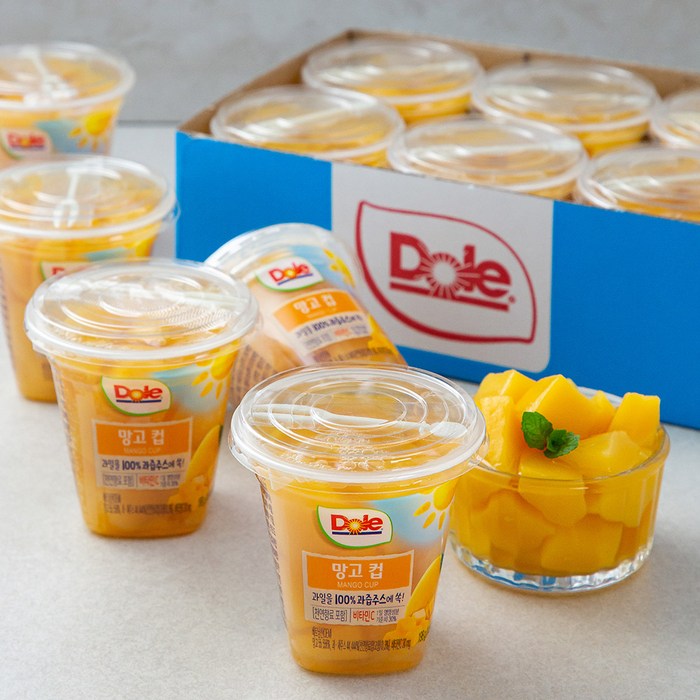 Dole 후룻컵 망고컵, 198g, 12개 대표 이미지 - 과일컵 추천